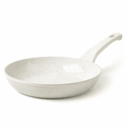 Innerwell Antihaft Keramik Bratpfanne 28 cm, Große Pfannen Induktion mit Antihaft Keramikbeschichtung, PFOA Freie, Aluminium (Weiß)