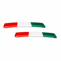 4R Quattroerre.it 14171 Aufkleber Italien Flagge für Schalthebel Alfa Giulia Stelvio, 2er-Set, Gelb