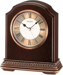 Seiko Tischuhr braun Holz (Erle) QXE018B