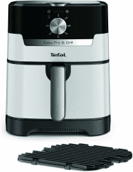 Tefal EY501A Easy Fry & Grill Heißluftfritteuse | 4,2 L Fassungsvermögen | 2-in-1 Technologie | Extra Crisp-Technologie | energiesparend | Grill-Technologie | Timer | Nube, Weiß