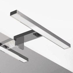 DEELUX LED Spiegellampe Badezimmer mit Schalter,30CM 500LM 5W Spiegelleuchte bad 6000K Kaltweiß Spiegelschrank Beleuchtung 230V,Schminklicht,Schrankleuchte,Wandleuchte Spiegellampe IP44 Wasserdicht