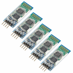 5PCS Wireless Bluetooth Serial Port 4 Pin RF Transceiver Board Modul Bidirektionale serielle Unterstützung Slave- und Master-Modus