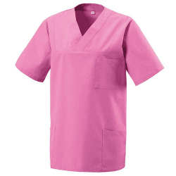 EXNER Unisex Schlupf-Kasack, OP-Kasack, Hosen-Kasack, in 16 Farben lieferbar Hot Pink M