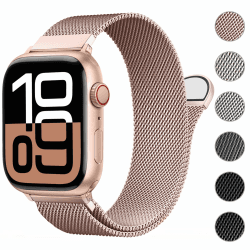 ORRLBB Patentiert Ersatzarmband Kompatibel mit Apple Watch Armband Series 10 9 8 7 6 5 4 3 SE2 SE Ultra2 Ultra Damen Herren, Milanaise Armbänder für iWatch 49mm 46mm 45mm 44mm 42mm 41mm 40mm 38mm