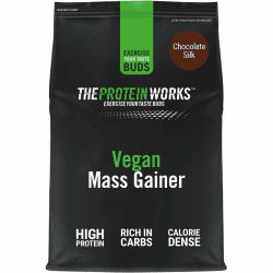 Protein Works - Vegan Mass Gainer | 450 Kalorien pro Shake | Vegan Weight Gainer | Veganes Shakes Zum Zunehmen | 16 Servings | Chocolate Silk | 2kg