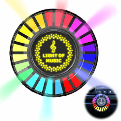 mizikuu Auto-Musik-Rhythmus-Lampe, Musik-LED-Rhythmus-Licht RGB Auto-Sound-Licht Stereo-Beleuchtung Umgebungslampe Auto-Innenbeleuchtung für Zuhause, Autodekoration