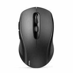 TECKNET Maus Kabellos, Bluetooth Maus (Tri-Mode: BT 5.0/3.0+2.4GHz) Funkmaus mit USB-Empfänger, Ergonomische Tragbare Maus Bluetooth für Laptop PC Computer, Mac OS, Android, Windows, Schwarz