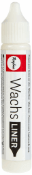 RAYHER HOBBY Rayher 31500102 Wachs-Liner, weiß, Flasche 30 ml, zum Kerzen bemalen, Wachsstift, Flüssigwachs zum Malen direkt aus der Flasche