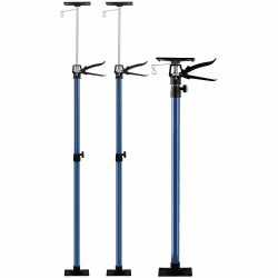 DEUBA® Deckenstütze 2er Set stufenlos höhenverstellbar Montagestütze 115-290cm bis 30kg Deckenspanner Zargenspanner