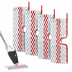 4 Stück für Vileda sprühwischer,Sprühwischer Ersatzbezug Set für Vileda 1-2 Spraymax Sprühwischer,Wiederverwendbar Mop Pads,Wischmopp Nachfüllpads für alle Bodenarten geeignet