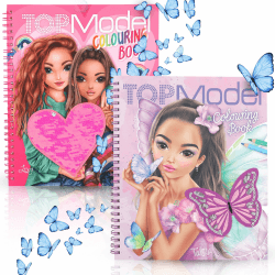 TOPModel Malbuch mit Pailletten FAIRY LOVE - Kreatives Zeichenspaß mit Glitzer | Doppelt Freude: Zwei TOPModel Malbücher mit funkelnden Pailletten für fantasievolle Kinder