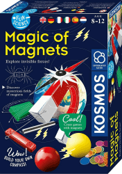 Kosmos 616595 Fun Science - Magie der Magnete mehrsprachige Version (DE, EN, FR, IT, ES, NL) Erforsche unsichtbare Kräfte und baue dir einen Kompass, Experimentierset für Kinder