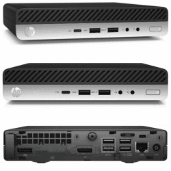 HP 18cm Silent Mini-PC Business Office Multimedia Computer mit 3 Jahren Garantie! Intel Pentium 4400T 2x2.90GHz - 8GB DDR4-256 GB SSD - USB3 - Windows 11 Prof. 64-Bit - 7297