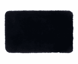 Gözze - Deluxe Badteppich mit extra hohem Flor, 100% Polyester (Mikrofaser), Mit Antirutschbeschichtung, 60 x 100 cm - Graphit