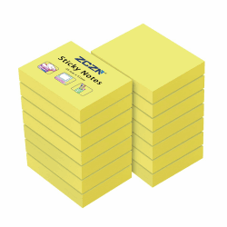 ZCZN 14 Blöcke Haftnotizen gelb, kleine Klebezettel 51 x 38 mm, Sticky Notes 100 Blatt pro Block für Schule, Zuhause, Büro