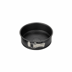 Zenker Springform Ø 20 cm, Backform mit Antihaftbeschichtung, runde Kuchenform mit Flachboden (Farbe: schwarz), Menge: 1 Stück
