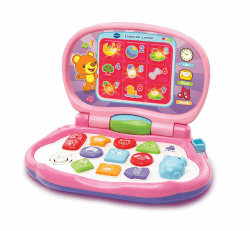 VTech Baby 80-191254, Entdecker Laptop pink, Babyspielzeug, M