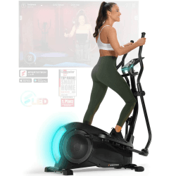 Sportstech CX700 mit innovativer LED Technologie | Deutsche Qualitätsmarke | Profigerät Crosstrainer für Zuhause| Heimtrainer 12 Programme Ellipsentrainer gelenkschonend mit Magnetbremssystem 24 kg