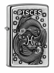 Zippo PL 207 PISCES Tierkr. V19 Feuerzeug, Messing, Design, 5,83,81,2, 72