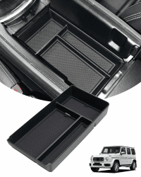LALAIJDOU Kompatibel mit Mercedes Benz G Mittelkonsole Organizer 2009-2014, Armlehne Box Storage Box Container Tray Organizer für W463A W464 G-Klasse G350D G400D G500 G550 G63