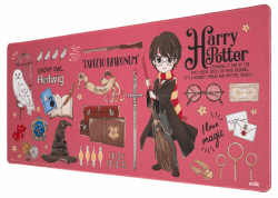 Grupo Erik XL Gaming Mauspad Harry Potter - Gaming Mousepad - Mousepad Groß - Mousepad XXL - Mauspad Gaming - rutschfeste Unterseite, Wasserabweisend und verstärkte Kanten - Harry Potter Fanartikel
