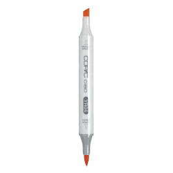 COPIC Ciao Marker Typ YR - 04, Chrome Orange, vielseitiger Layoutmarker, mit einer mittelbreiten und einer Brush-Spitze