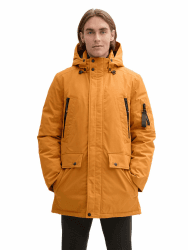 TOM TAILOR Herren Artic Parka mit abnahmbarer Kapuze L 10821 - Peanut Butter Brown
