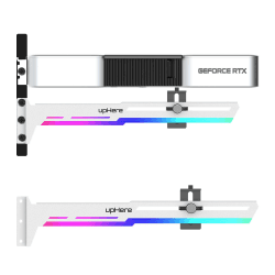 upHere GPU Brace Support Grafikkarte -Weiß 5V ARGB Videokarte Sehnenhalter/Holster-Halterung,Einzelsteckkarten