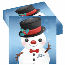 Weihnachtsservietten, Weihnachtsmann, Rentiermuster, Taschentuch-Dinner Weihnachts-Weihnachts-Cocktailservietten, weihnachtliche Papierservietten aus Seidenpapier