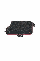 Horze Pony Regendecke Pegasus 200 g/m², Pferdedecke, Schwarz, 95