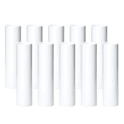 Kerzenhülsen, 10 Stück, Länge 100 mm, (Kerzenhülle Ø außen 26 mm, Innen 24 mm), Hülsen für Kronleuchter, Lüster, Kerzenfassung E14, Weiß glatt