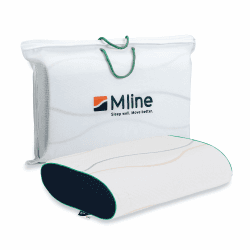 M LINE | Pillow You Grün XL | Kopfkissen für Seitenschläfer mit Schulterbreite 55-60 cm - Memory Schaum - Optimale Belüftung - Besonders hoher Stützbedarf - 58 x 35 x 12 cm