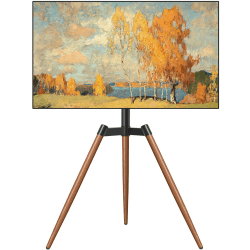 RFIVER Tripod TV Ständer Stativ Ständer Tripod Fernsehständer TV Bodenständer mit Staffelei Höhenverstellbar Schwenkbar für 32-65 Zoll Fernseher Max Vesa 400 * 400mm 35kg