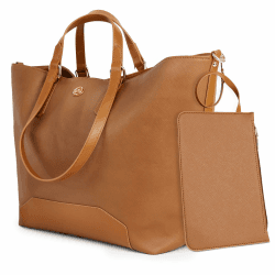 PS PETITE SIMONE Handtasche Damen Groß Shopper tasche Mit Geldbörse Große Kapazität Umhängetasche PU Leder Schultertasche Henkeltasche für Büro Schule Einkauf Arbeit Braun-a