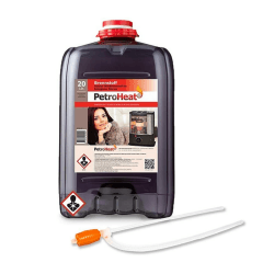 ration1 Petroleum 20 L mit Handpumpe für Petroleumofen, Campingheizung, Heizofen, Heizgerät, Terrassenheizer, 20 L Reiner Brennstoff im Kanister, Heizöl, geruchlos & saubere Verbrennung