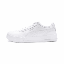 PUMA Damen Carina Lift Snake Sneaker 39 EU Puma White Puma White Puma Silver