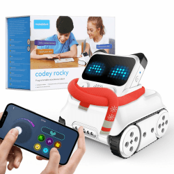Makeblock Codey Rocky Programmierbarer Roboter, für Kinder, Codierungsroboter, kompatibel mit Scratch und Python, Stem Roboter, Lernspielzeug für Jungen und Mädchen ab 6 Jahren