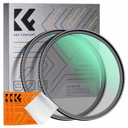 K&F Concept Nano-K Serie Black-Mist 1/4 Filter Filter & Black-Mist 1/8 Filter，58mm Black Promist Filtersets Effektfilter Black Diffusion Effektfilter