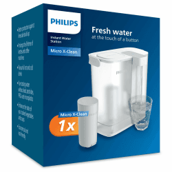 Philips Water Instant Water Filter - 3 l Fassungsvermögen, 1 l/min schneller Durchfluss, wiederaufladbar über USB-C