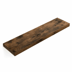 VASAGLE Wandregal, Schweberegal, Regalbrett, 20 x 80 x 3,8 cm, Wandboard für Bilderrahmen, Deko, Regal für Wohnzimmer, Arbeitszimmer, Küche, vintagebraun LWS28BX