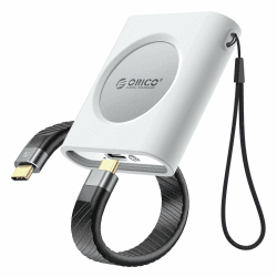 ORICO Aluminium M.2 NVMe 2230 SSD Gehäuse mit Silikon-Schutzhülle, 10Gbps USB 3.2 Gen2 Typ-C zu NVMe PCIe Adapter, Kompatibel mit iPhone 15 Pro/Pro Max 4K ProRes-Aufnahme -IP30