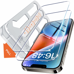 Tentoki für Panzerglas iPhone 13 / 13pro / 14 Panzer Schutz Glas (6,1 Zoll), 2 Stück Schutzfolie kompatibel mit iPhone 13/13 Pro / 14, [Auto Dust-Elimination]