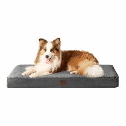 EHEYCIGA Orthopädisches Hundebett Grosse Hunde XL, Hundekissen Waschbar Flauschig, Hundematte Hundematratze mit Abnehmbarem Deckel für Kiste