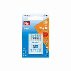 Prym 154935 Nähmaschinennadeln Sticken, No. 75 und 90