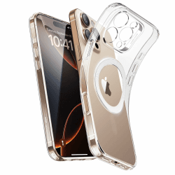 ESR für iPhone 16 Pro Hülle, kompatibel mit MagSafe, Kameraschutz, stoßfeste dünne Hülle, widersteht Vergilbung und Kratzern, magnetische Handyhülle für iPhone 16 Pro, Klar