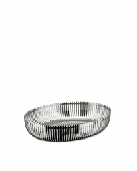 Alessi PCH06/26 - Oval Design Obstschale, 18/10 Edelstahl, 26 cm