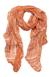 collezione alessandro Damen Zick-Zack Schal Einheitsgröße Orange