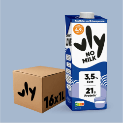 vly - Die cremig leckere Milchalternative aus Erbsen + Calcium | 100% pflanzlich | Vegane Milchalternative NO MILK: Müsli Shakes Kochen | Viel Eiweiß, zuckerarm