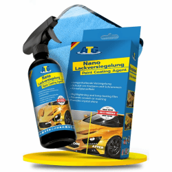 ATG® Nano Autolackversiegelung mit Abperleffekt - Premium Lackschutz und Keramikversiegelung für langanhaltenden Glanz | Autopflege Set für makellosen Autolack