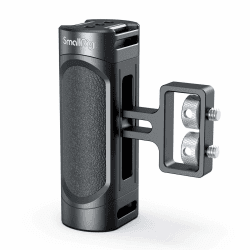 SMALLRIG Mini Seitengriff Side Handle mit doppelter 1/4”-20 Schrauben für DSLR Kamera Cage, Up and Down Adjustable, Links oder rechts montierbar, Maximum Load 3.5kg - 2916